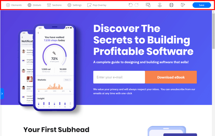 OptimizePress 3 Landing Page Editor